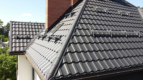 Купить Металлочерепица Гранд Лайн / Grand Line, Kvinta plus, Satin 0,5 цвет RAL3009 красная окись - изображение 7